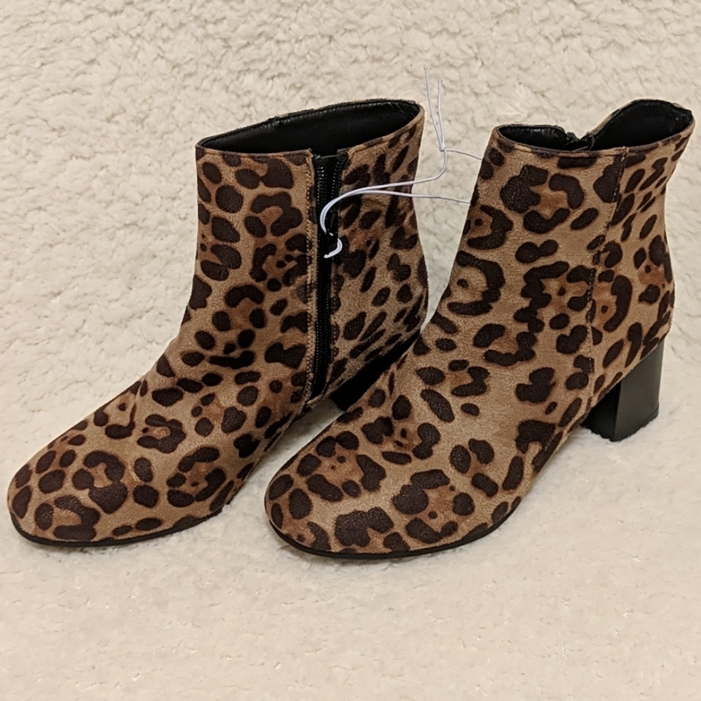 Animal Print Booties